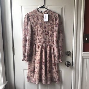 Floral long sleeve dress